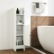 Slim Bathroom Storage Cabinet Narrow Floor Cabinet 8 Inch Wide Space Saving Organizer With Shelves